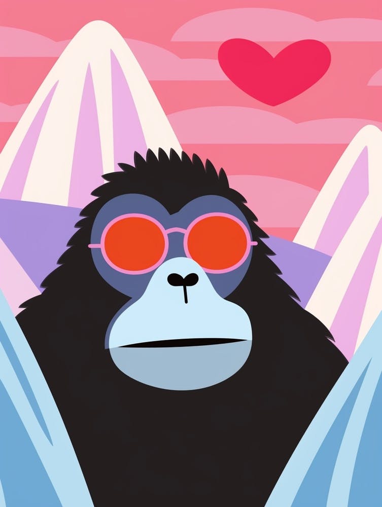 Little Mountain Gorilla 1 Wearing Sunglasses