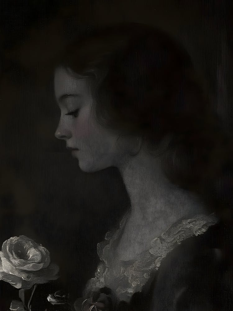 Girl With Roses