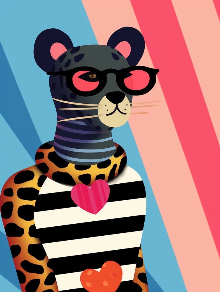 Little Panther 3 Wearing Sunglasses