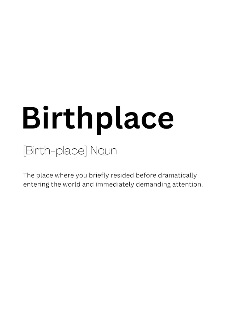 Birthplace Definition Meaning 1