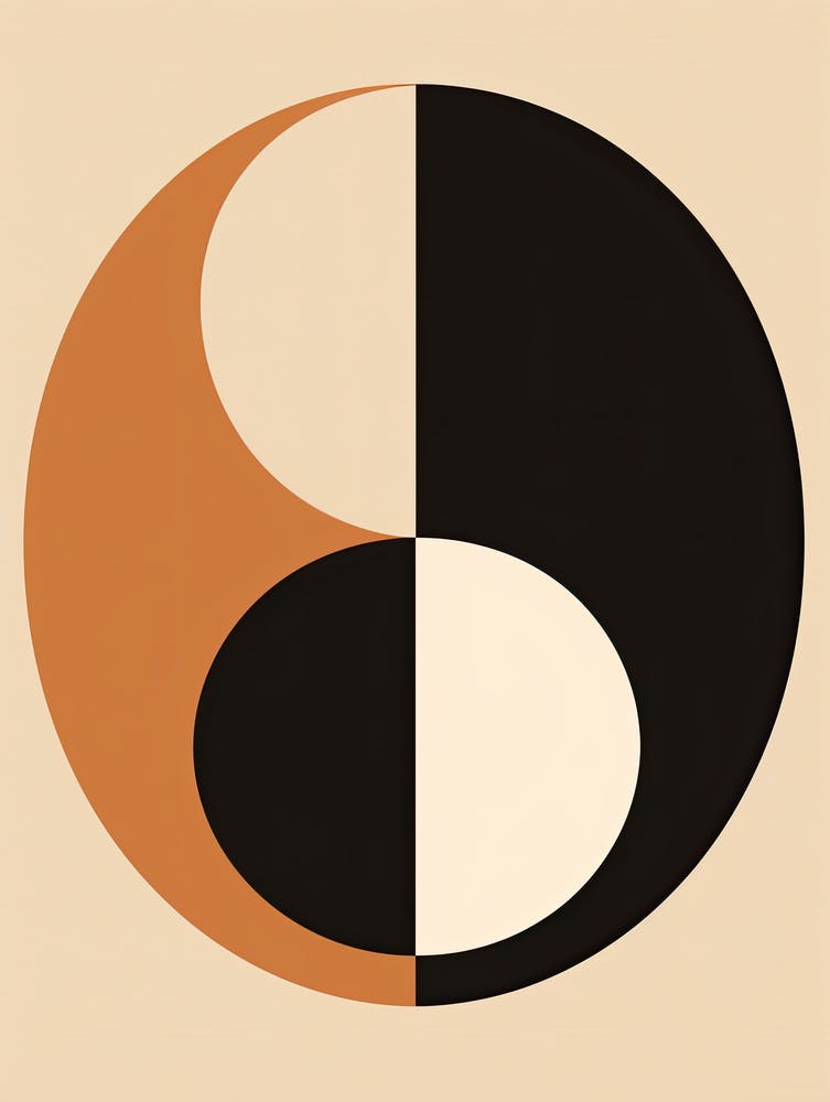 Geometric Gala; Beige Mid Century Celebration