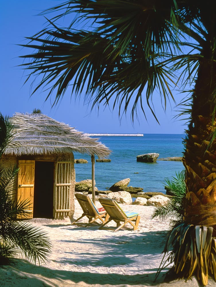 Palm Tree On The Beach