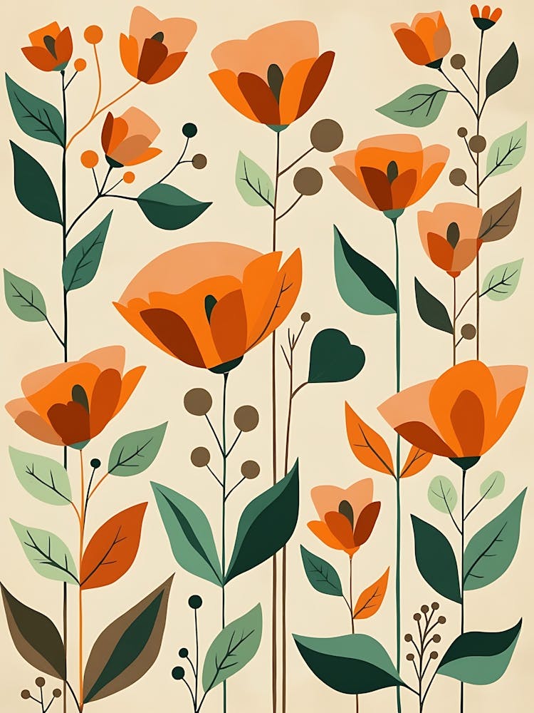 Orange Poppies