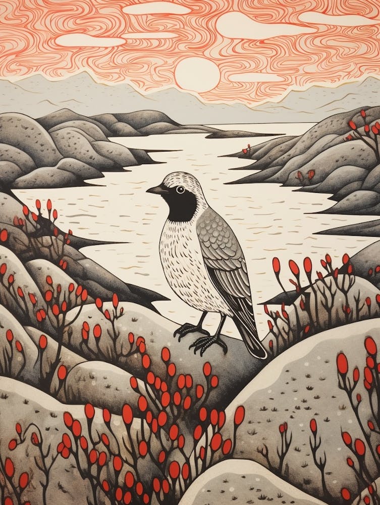 Bird Illustration Grey Plover 3