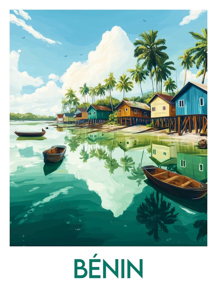 Affiche de voyage Bénin