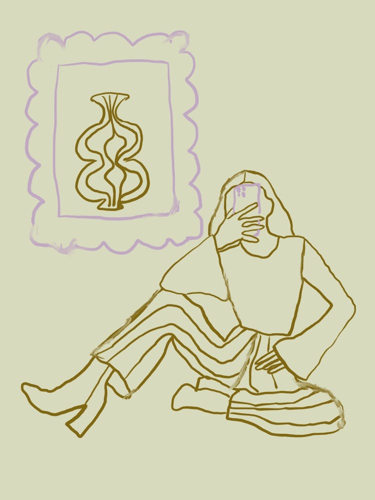 Woman Sitting On The Floor 1