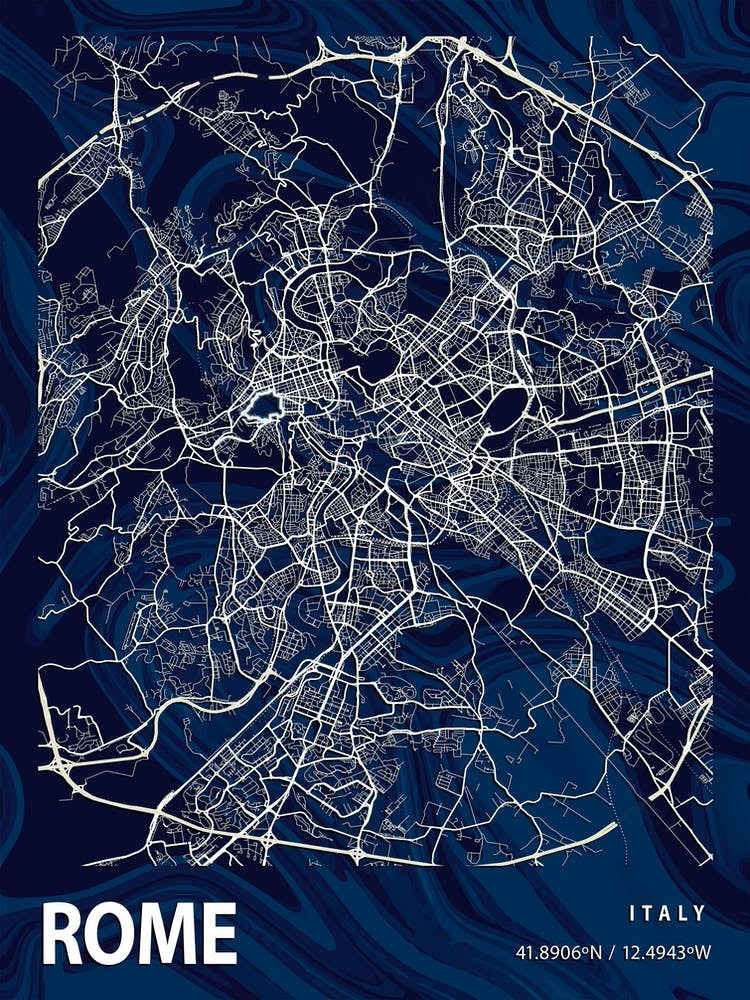 Rome Crocus Marble Map