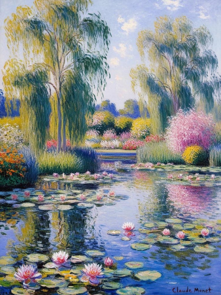Water Lilies Inspired By Claude Monet