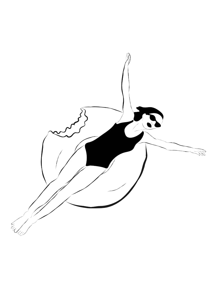 Girl Swimming In A Pool