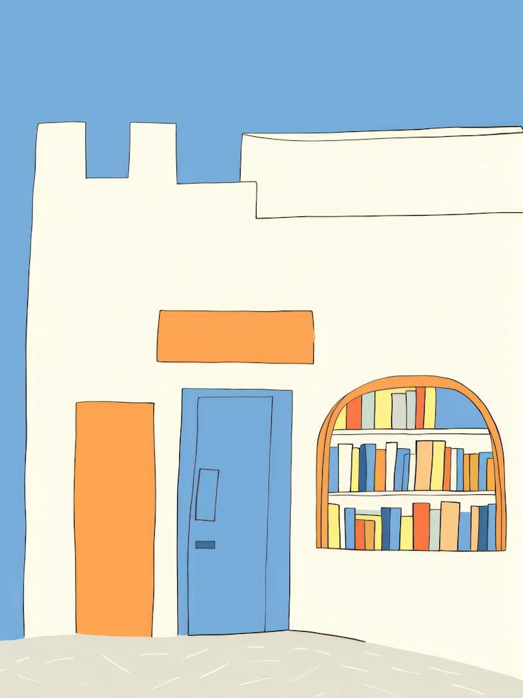 Santorini The Book Nook Pastel Colours 3