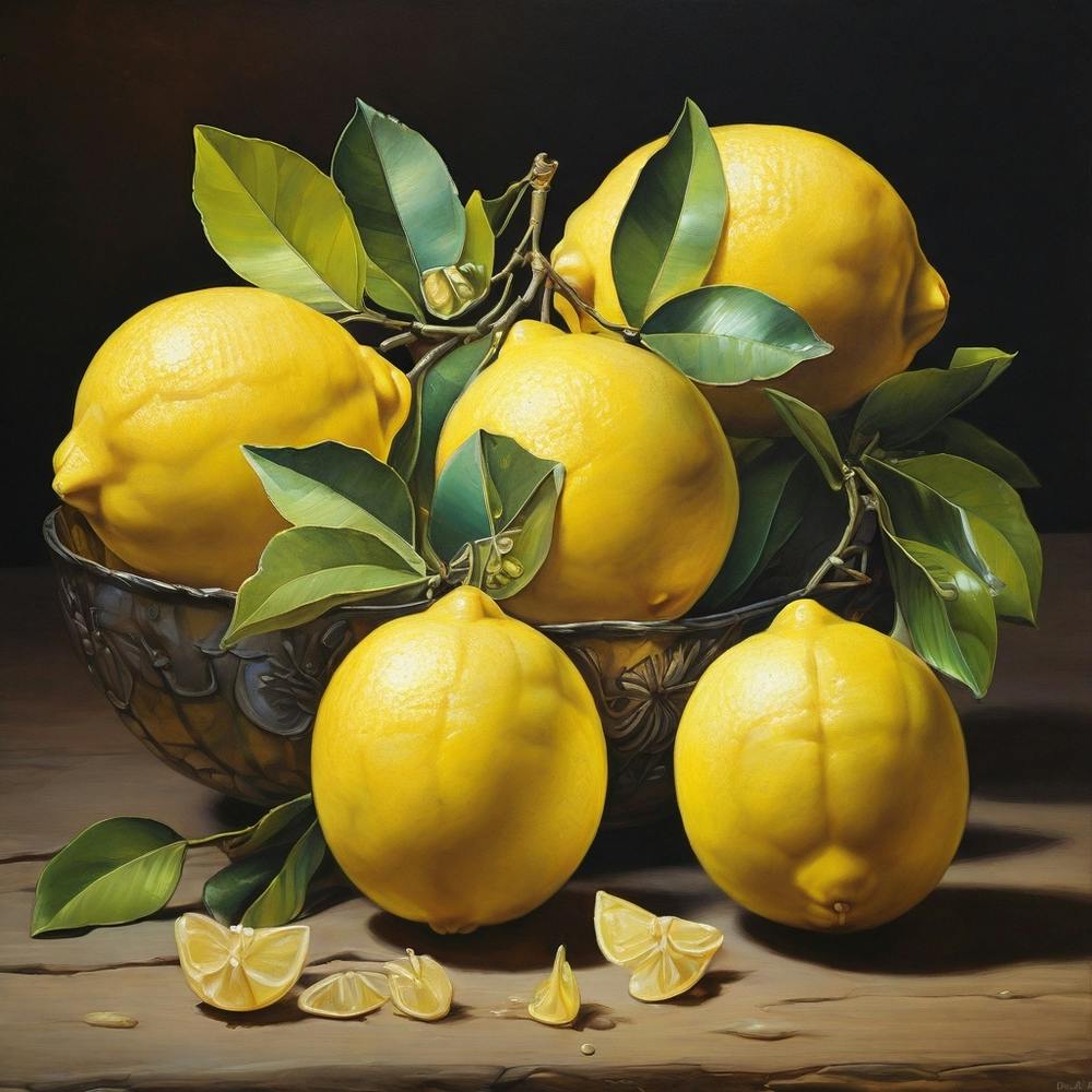 Lemons In A Bowl 1