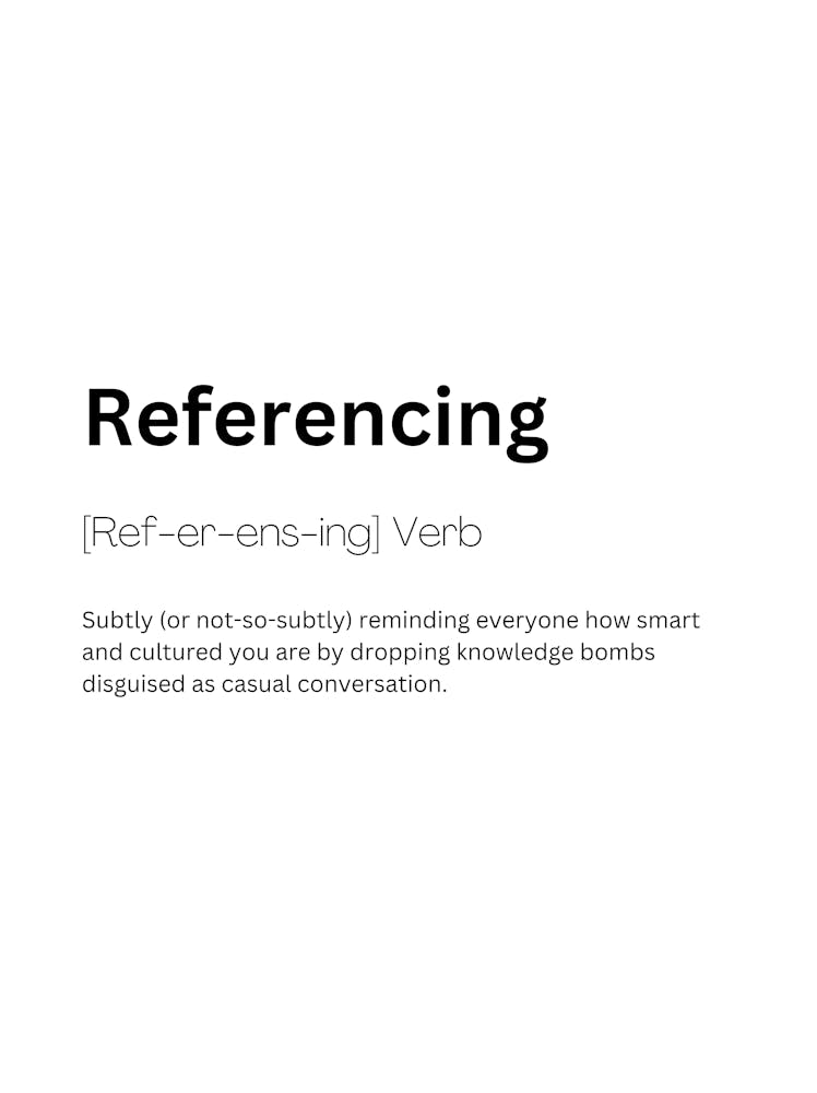 Referencing Definition Meaning