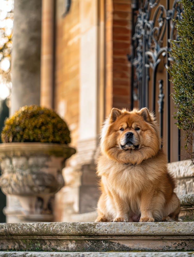 Chow Chow.Generiert KI. Wand 4