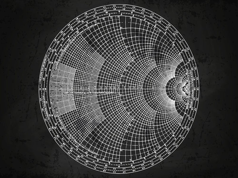 Fractal Pattern - Star map blackboard, Zodiac map