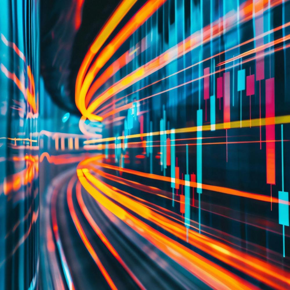 Blurred Image Of Stock Market