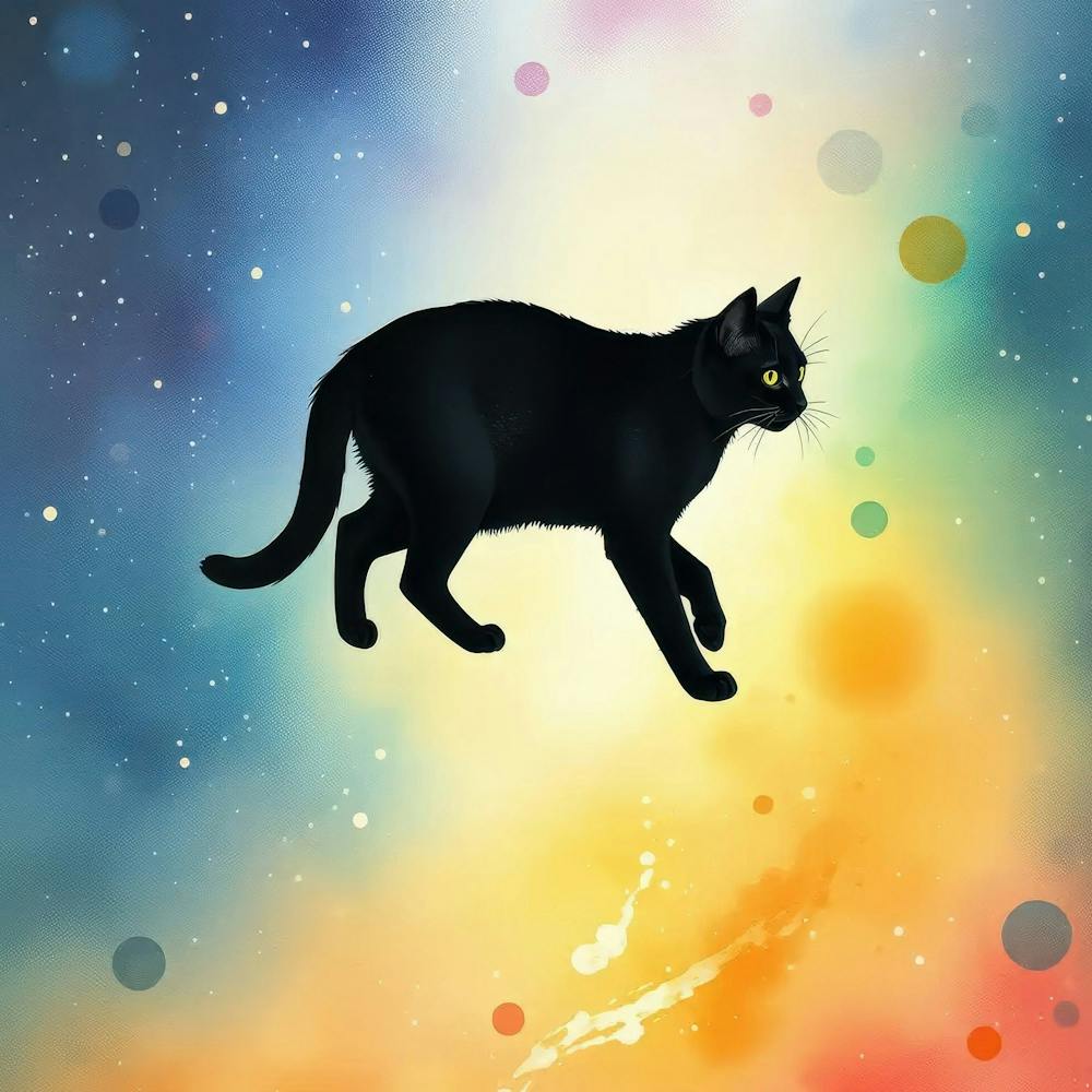 Black Cat In Space