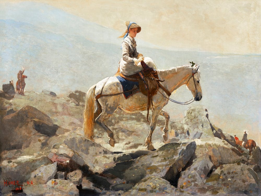 The Bridle Path, White Mountains (1868), Winslow Homer