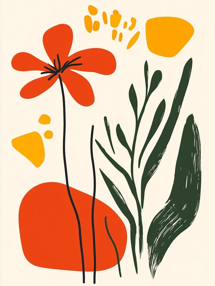 Abstract Flower Painting 11