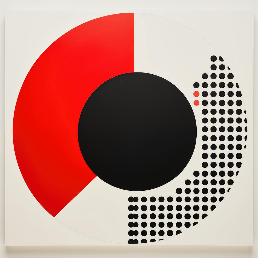 Abstract Geometrý - Red And Black Circle