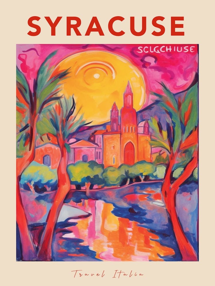 Syracuse Italia Travel Poster