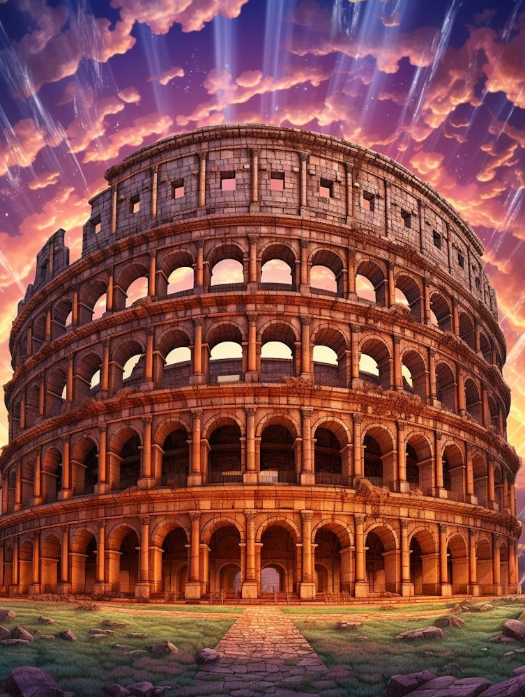 Colosseum Pixel Art 3