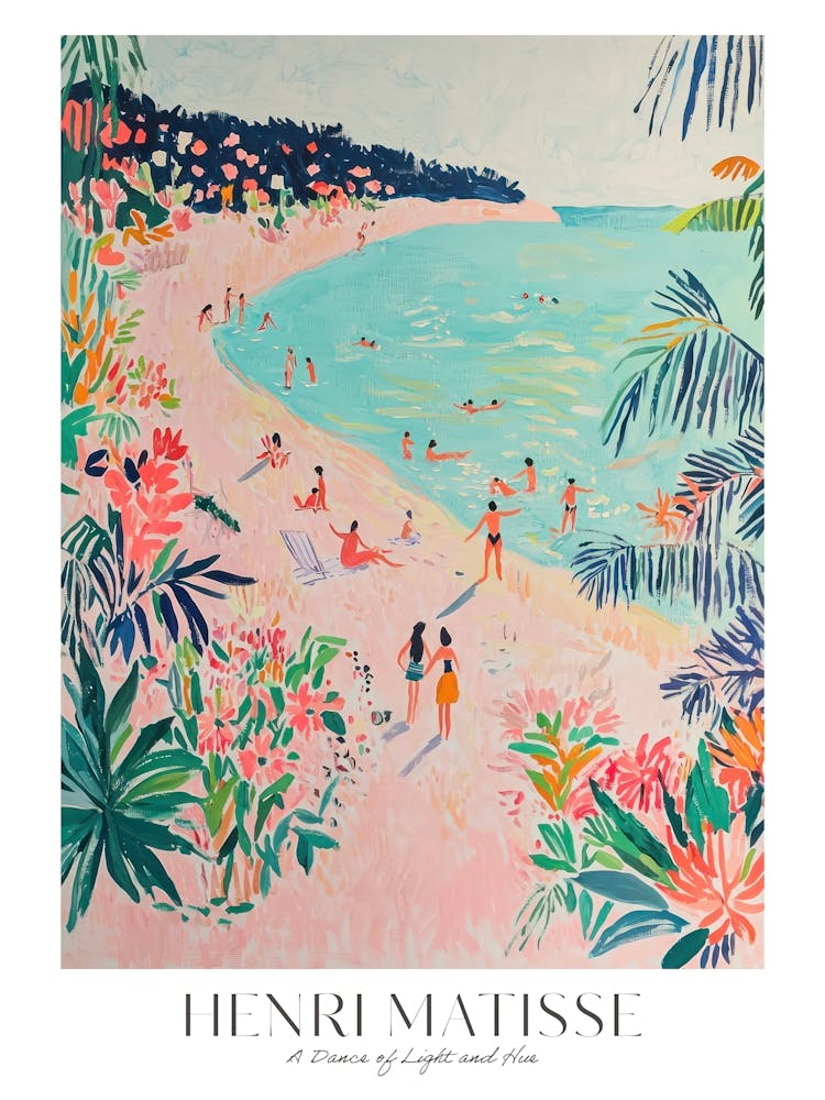Matisse Print Beach Coastal Eclectic Maximalist Trendy Decor Matisse Gift Idea