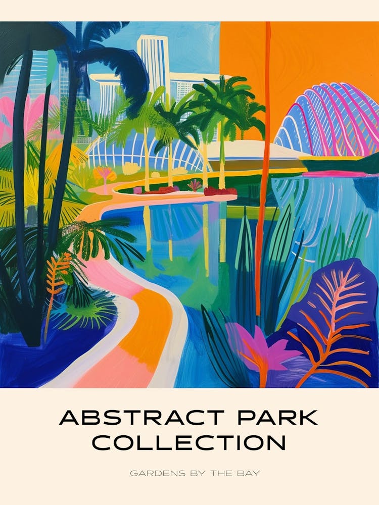 Abstract Park Collection Poster Gardens By The Bay Singapore 2