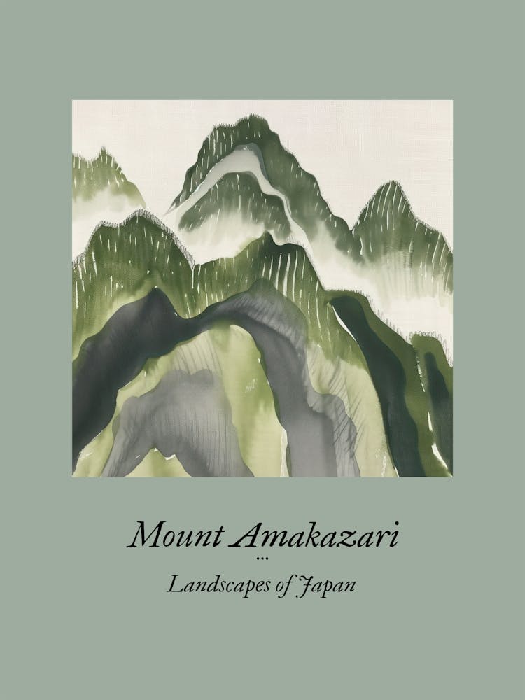 Landscapes Of Japan Mount Amakazari 80