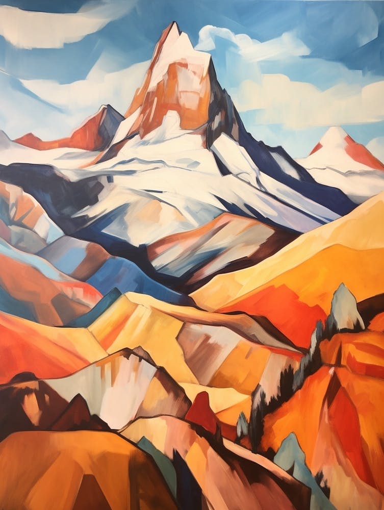 Cerro Mercedario Argentina 3 Mountain Painting