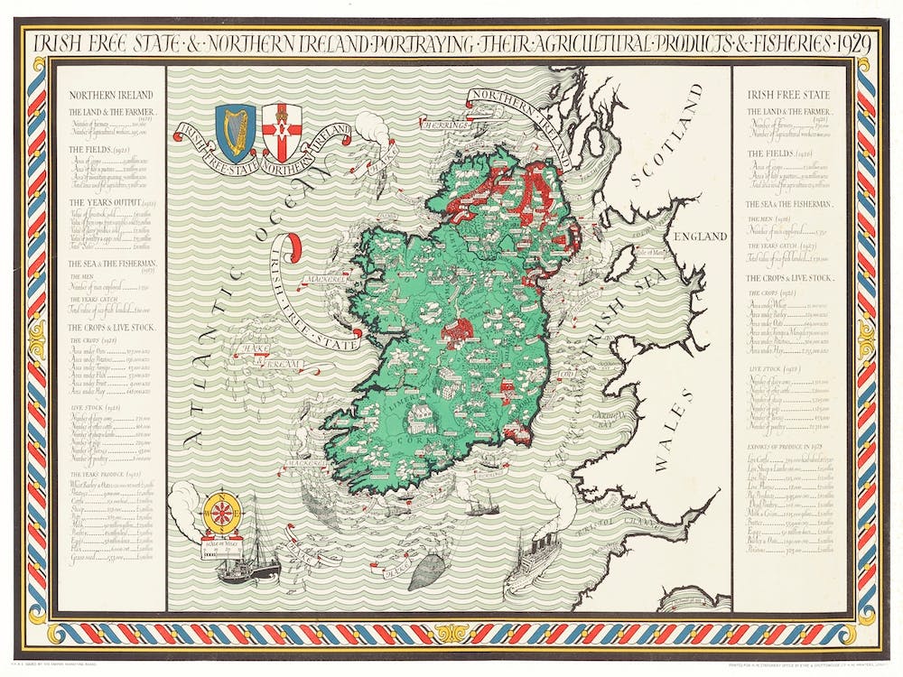 Poster Irish Free State & Northern Ireland (1929)