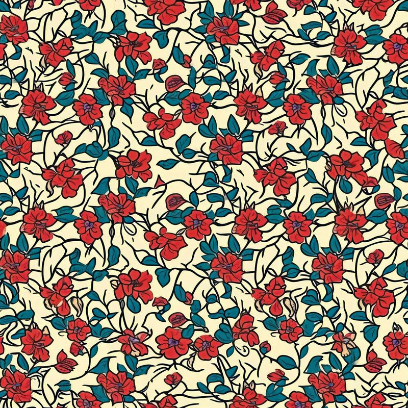 Fern Frost Bloom London Fabrics Floral Pattern 2