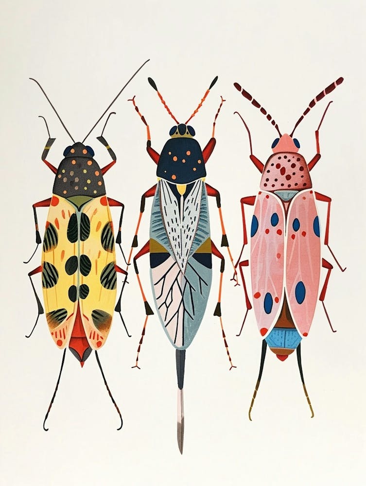 Colourful Insect Illustration Aphid 5