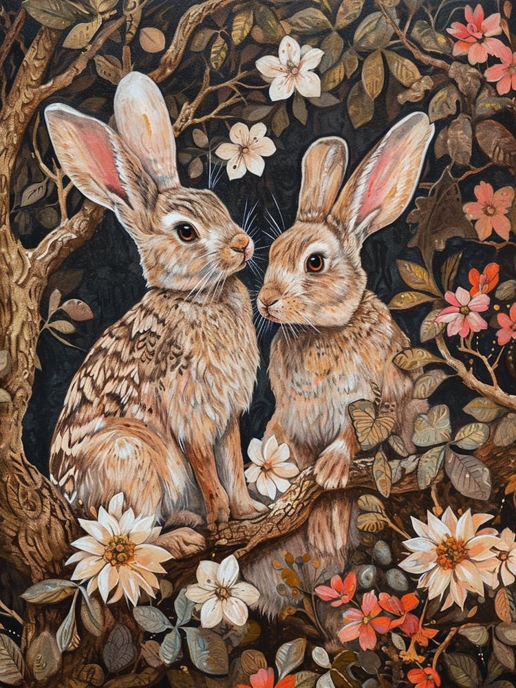 Kitsch Bunny Illustration 4