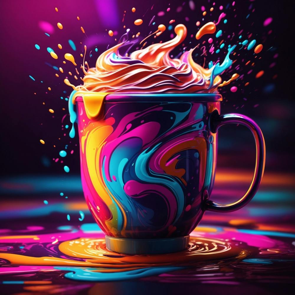 Colorful Coffee Cup