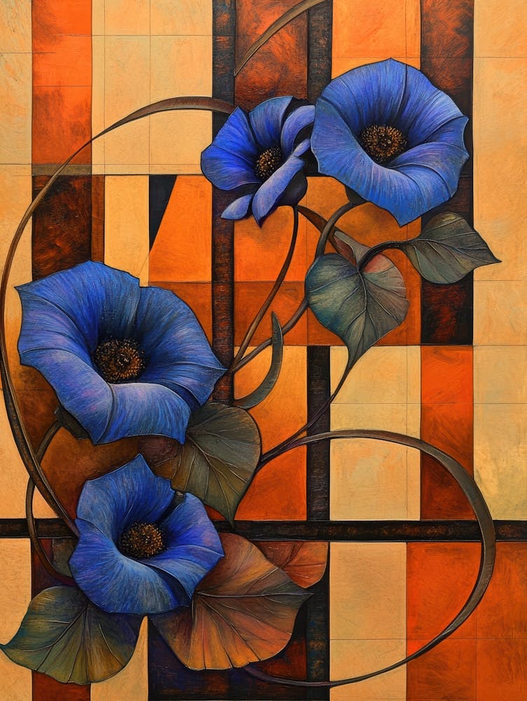 Blue Flowers 108