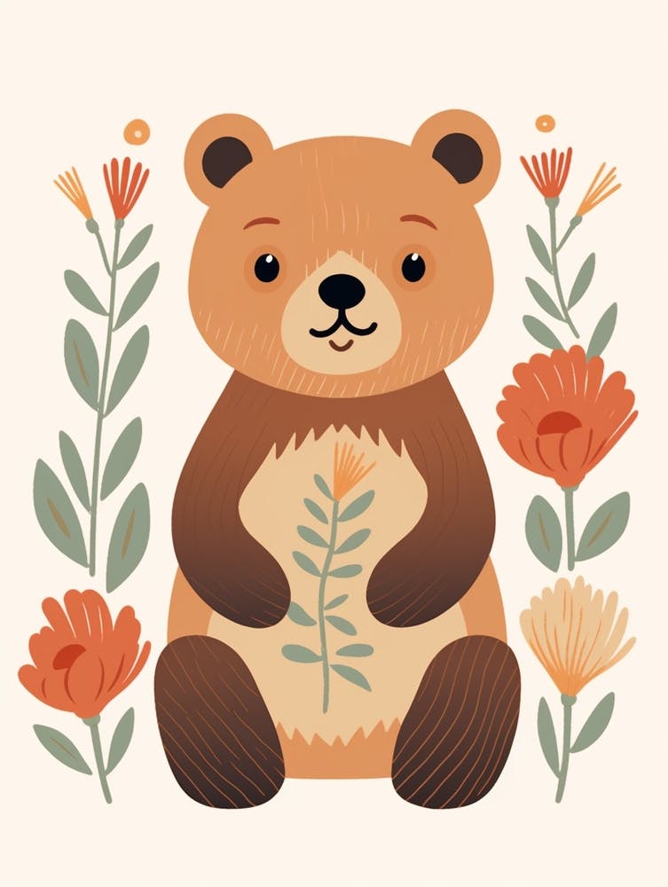 Baby-Tier-Illustration Bär 2