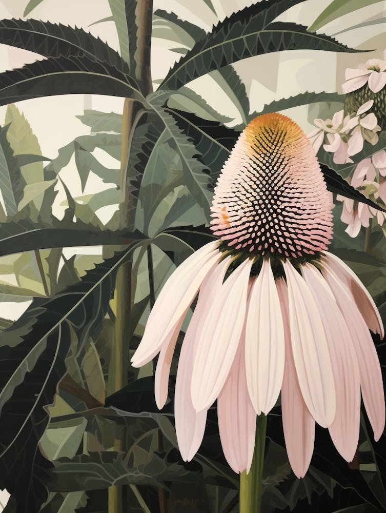 Flower Illustration Coneflower 1