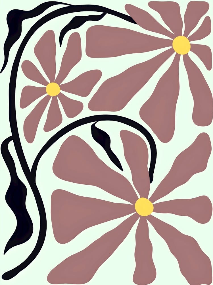 Henri Matisse Flowers On A Tile