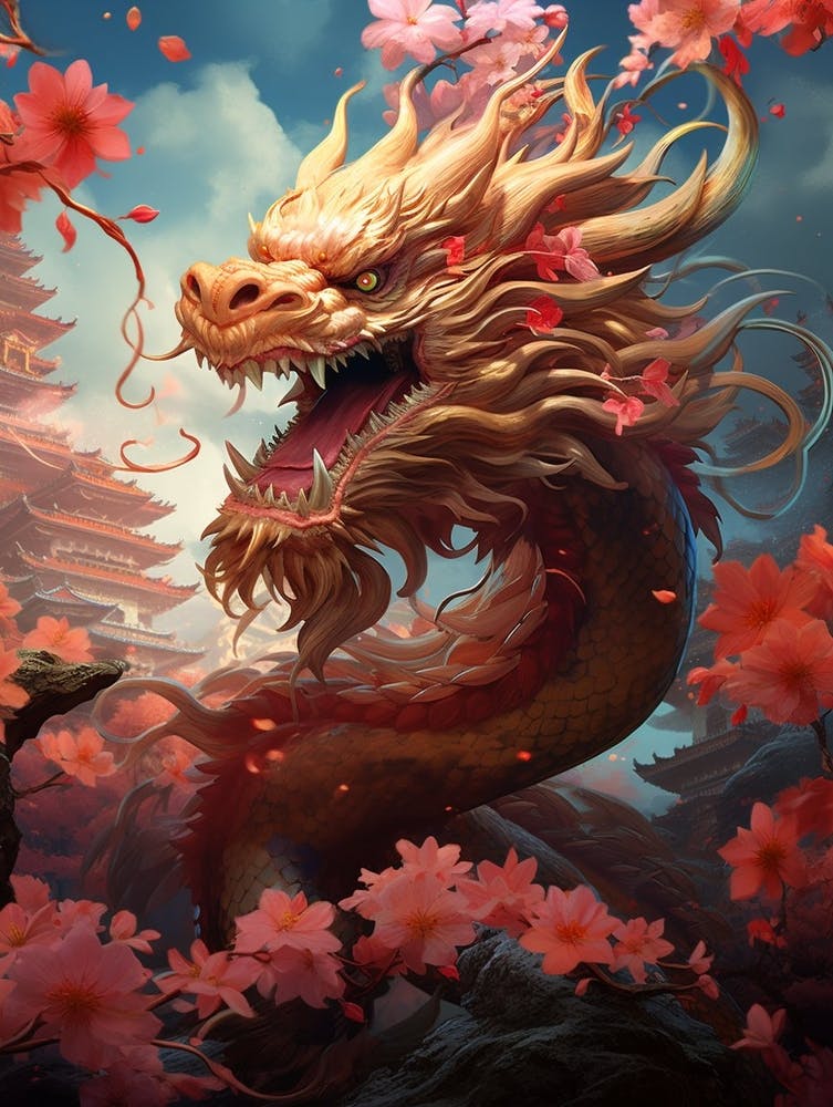 Chinese New Year Dragon Illustration 3