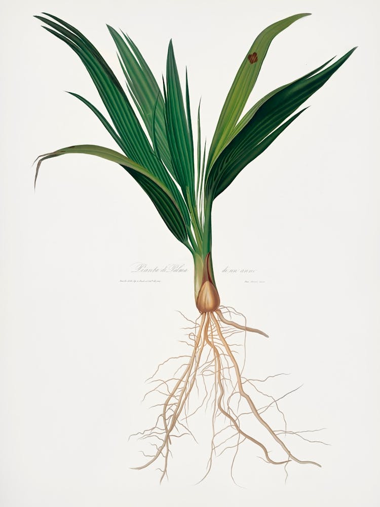 Date Palm Tree (Phoenix Dactylifera) From Pomona Italiana, Giorgio Gallesio