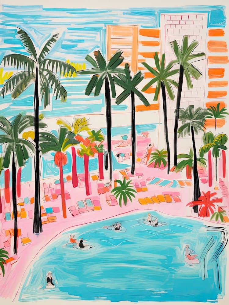 The Fontainebleau Miami Beach   Miami Beach, Florida   Resort Storybook Illustration 4