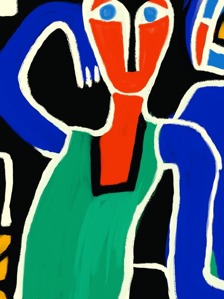 Weird person portrait