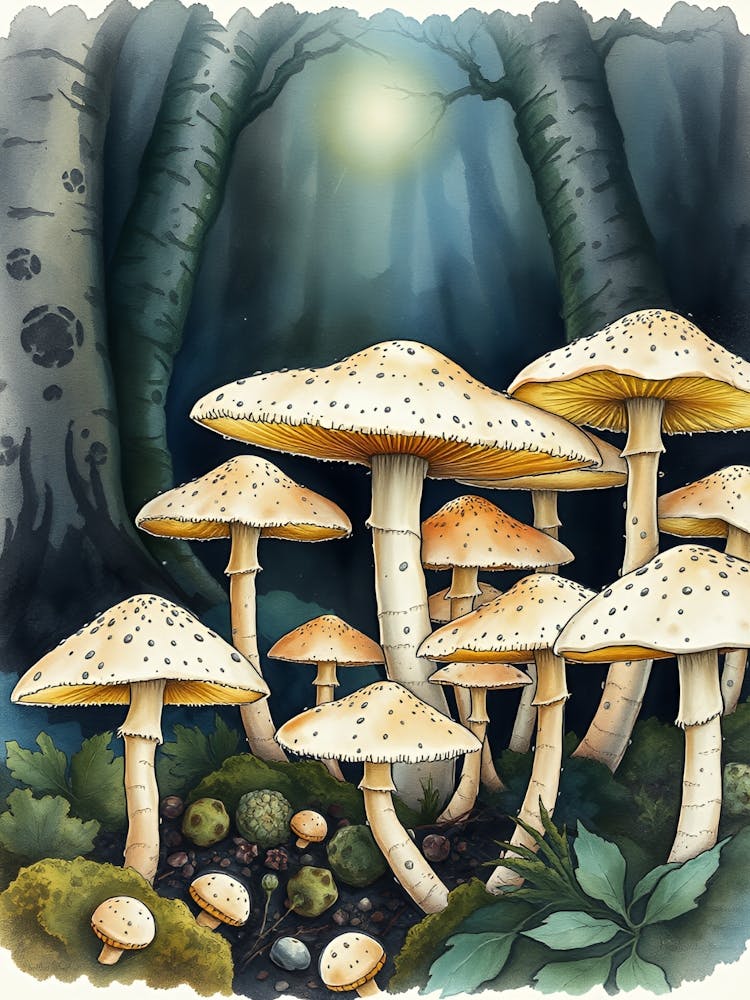 Mushrooms In The Forest 9