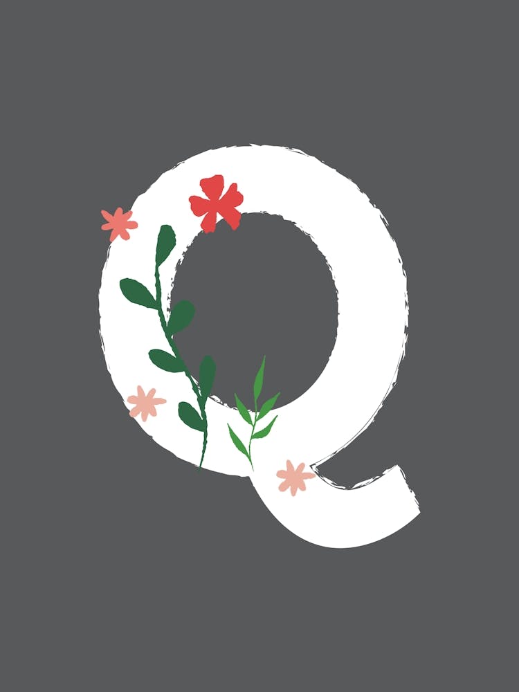 Bedroom Decor White Floral Letters 17