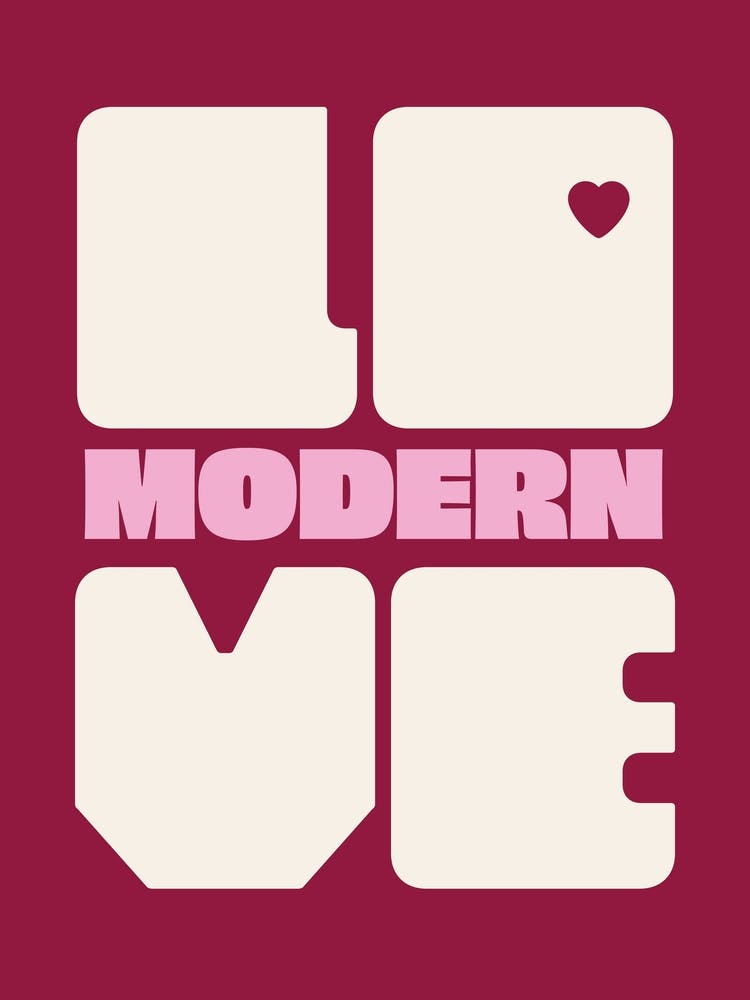 Modern Love, Music Print (v2)