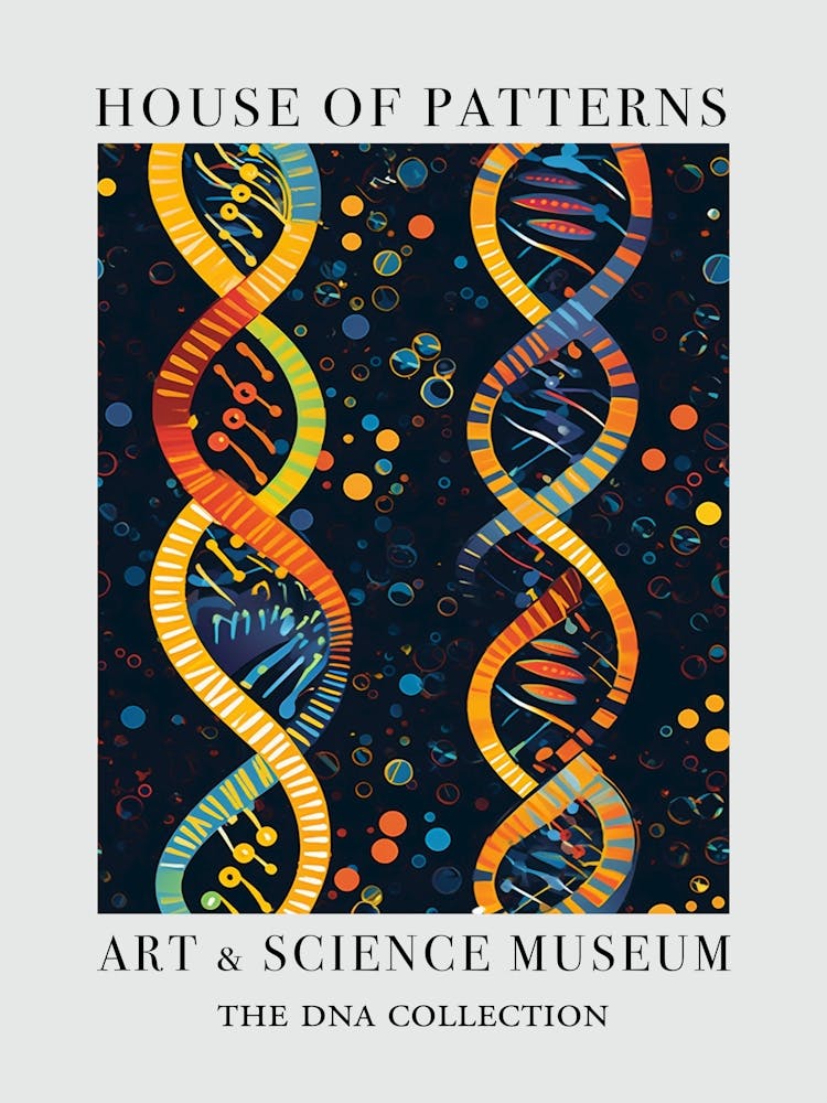 Dna Art Abstract Painting 7 House Of Patterns