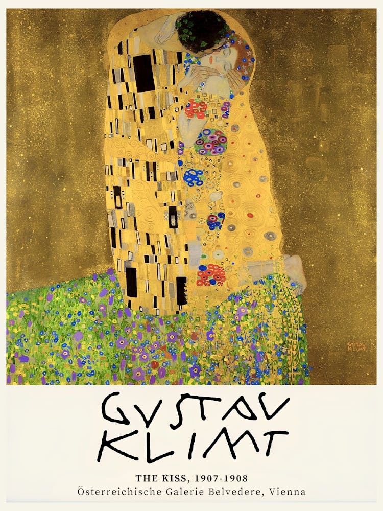 The Kiss By Gustav Klimt