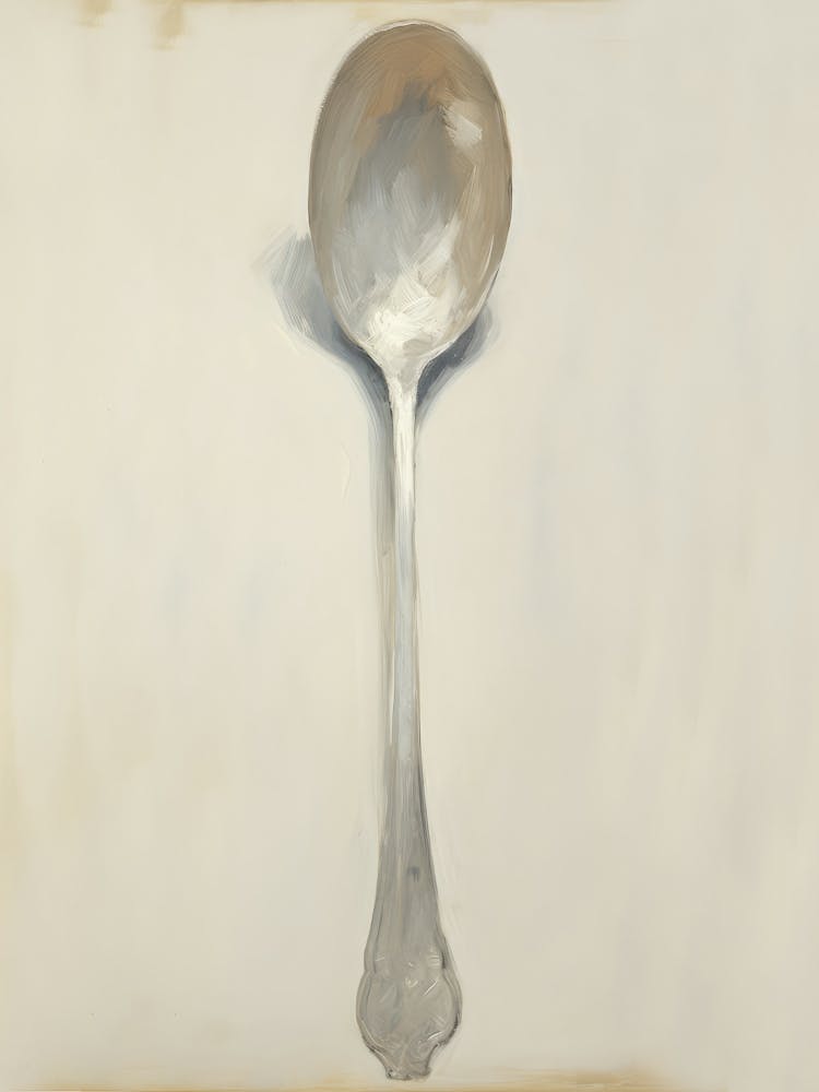 Silver Spoon Oil Painting