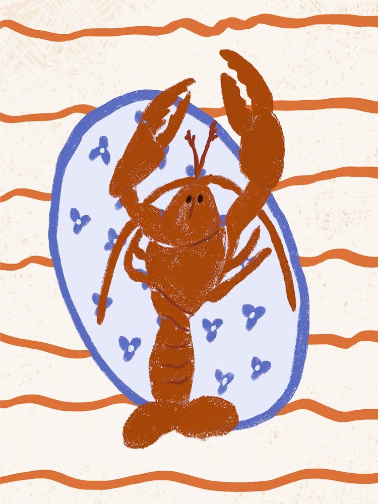 Hand Drawn Lobster