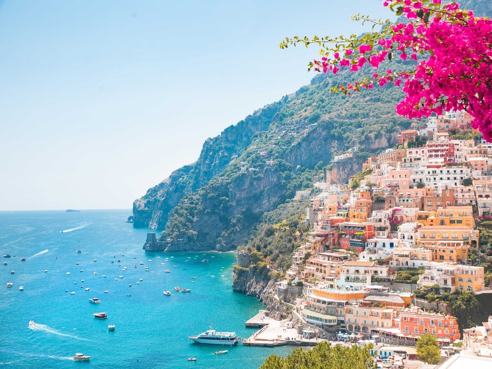 Perfectly Pink Positano Beach